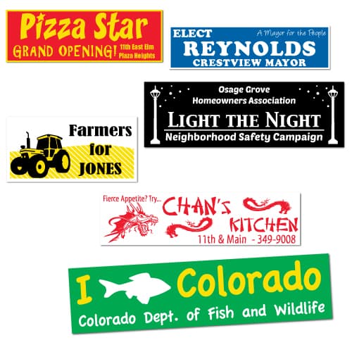 Custom Printed Durable Vinyl Bumper Stickers