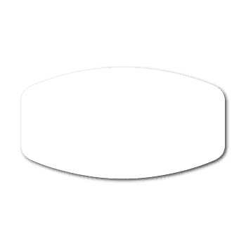 0.75" X 1.375" Modified Oval Labels