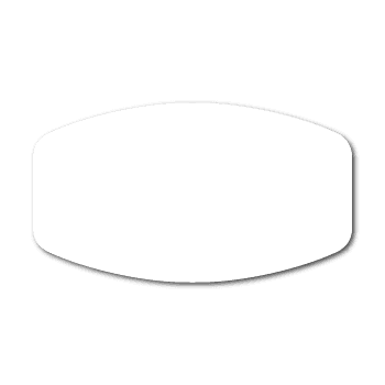 1.125" X 2" Modified Oval Labels