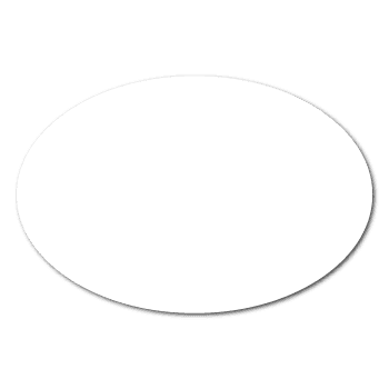 1.25" x 0.75" Blank Oval Stickers