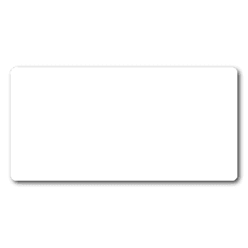 1" x 1.5" Blank Round Corner Rectangle Labels