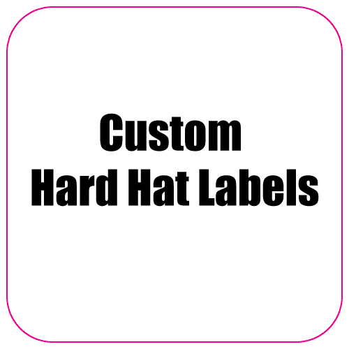 2.25 x 2.25 Round Corner Square Diamond Custom Printed Reflective Hard Hat Labels
