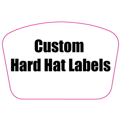 2 x 3 Custom Rectangle Custom Printed Full Color Hard Hat Labels