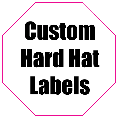 1.75 x 1.75 Octagon Custom Printed Hard Hat Labels