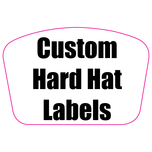 1.5 x 2.25 Custom Rectangle Custom Printed Full Color Hard Hat Labels