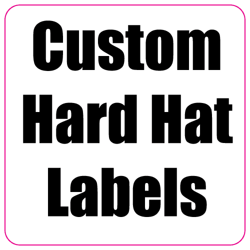 2 x 2 Round Corner Square Custom Printed Reflective Hard Hat Labels
