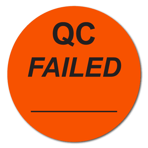 "QC Failed" Stickers
