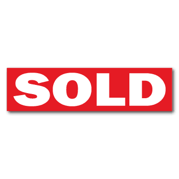 "SOLD" Real Estate Stickers