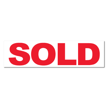 "SOLD" Real Estate Stickers