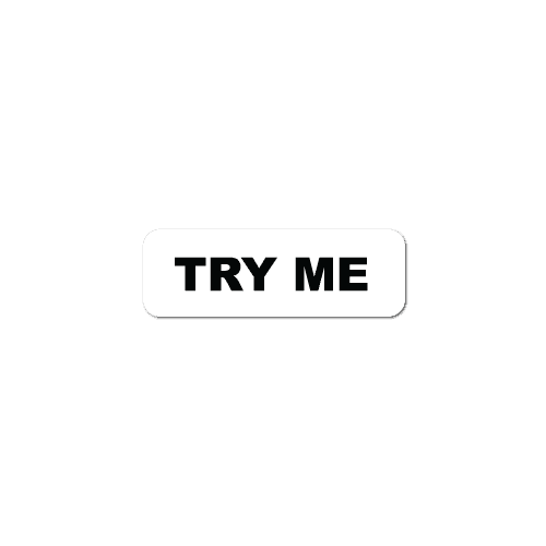 "Try Me" White Background Labels