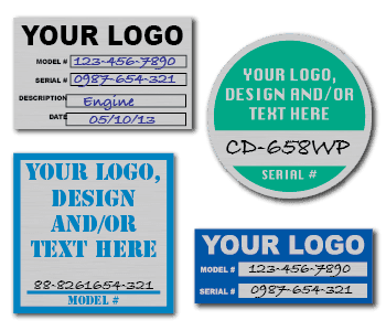 Aluminum Nameplate Labels