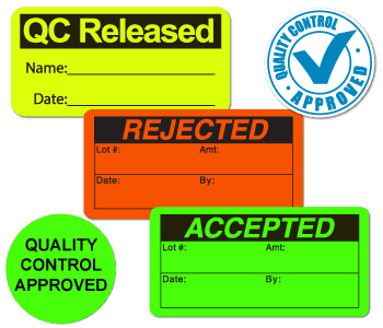 Our Quality Control Labels