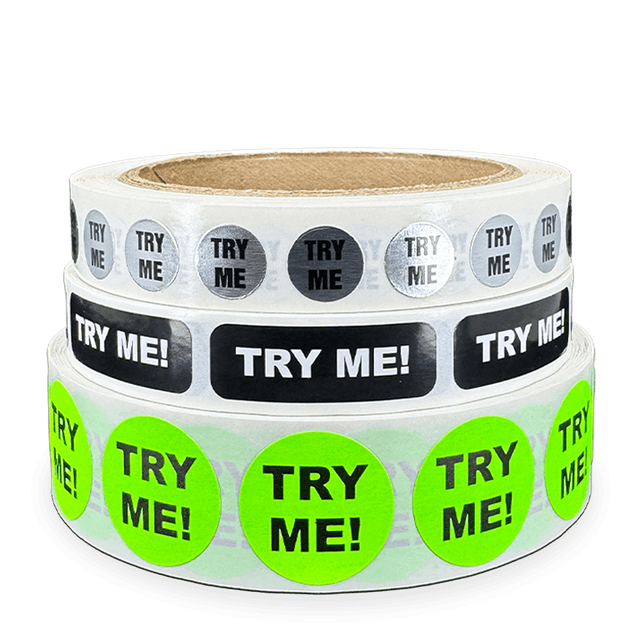 Try Me Stickers