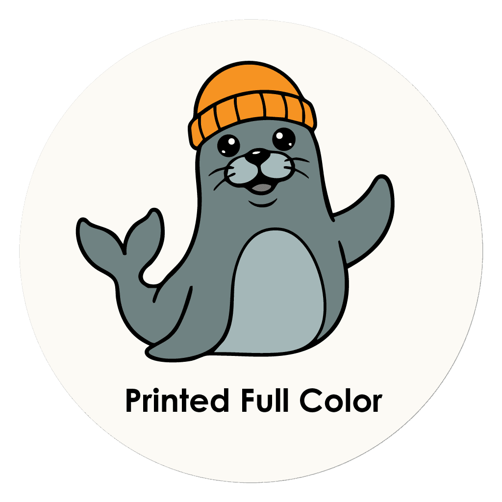 2.75" Diameter Circle Custom Printed Full Color Stickers