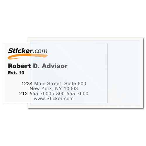 Horizontal Side Load Business Card Holder
