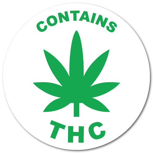 Contains THC Labels