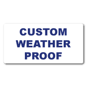 2" x 3" Round Corners Rectangle Custom Printed Weather Proof Stickers