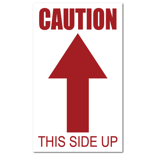 Caution This Side Up Stickers