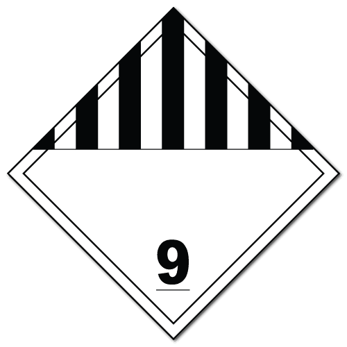Hazmat Class 9 Miscellaneous Hazardous Materials Stickers
