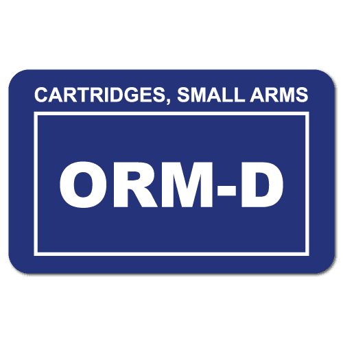 Cartridges Small Arms ORM-D Stickers