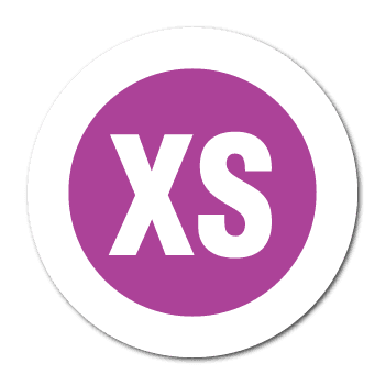 "XS" Extra Small Garment Labels