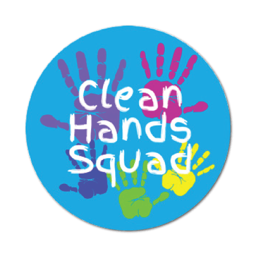 Clean Hands Squad Stickers