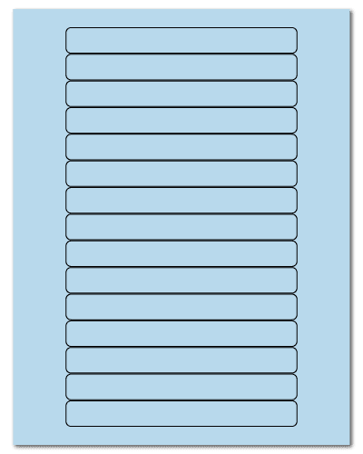 5.8125" X 0.6875" Pastel Blue Sheets
