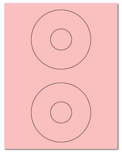 4.5" Dia. Pastel Pink Sheets