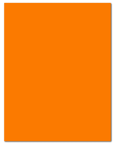 8.5" X 11" Fluorescent Orange Sheets