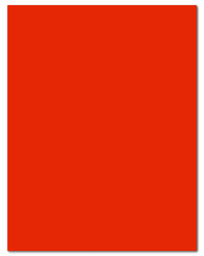8.5" X 11" Fluorescent Red Sheets