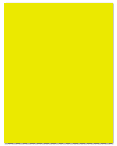 8.5" X 11" Fluorescent Yellow Sheets