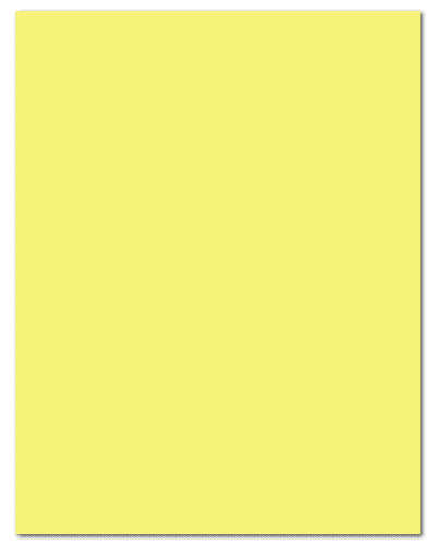 8.5" X 11" Pastel Yellow Sheets