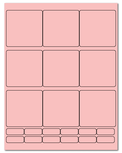 2.75" X 2.75" Pastel Pink Sheets