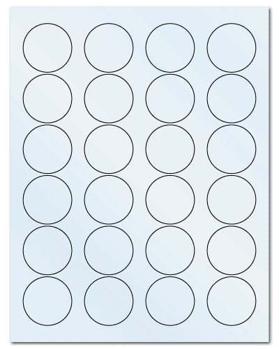 1.625" Dia. Frosty (Matte) Clear Sheets