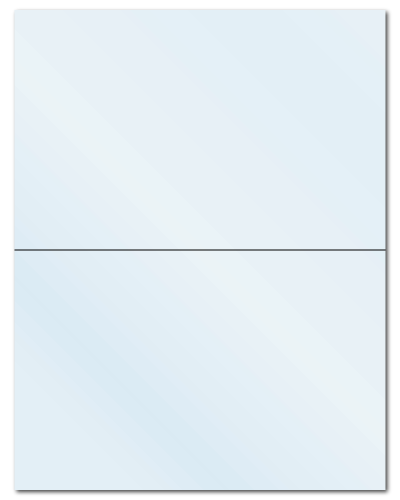 8.5" X 5.5" Frosty (Matte) Clear Sheets