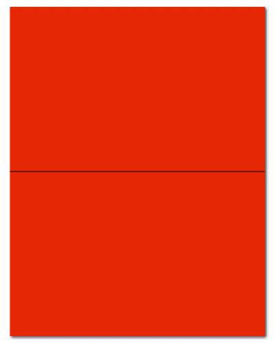 8.5" X 5.5" Fluorescent Red Sheets