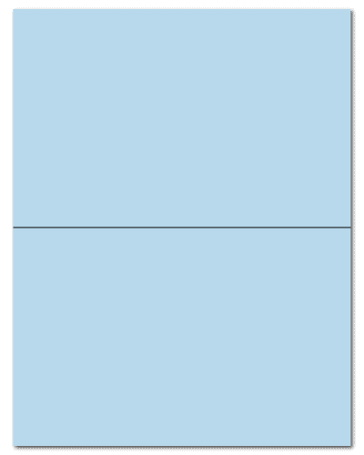 8.5" X 5.5" Pastel Blue Sheets
