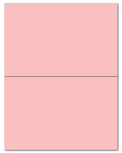 8.5" X 5.5" Pastel Pink Sheets