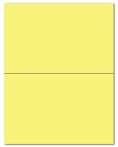 8.5" X 5.5" Pastel Yellow Sheets