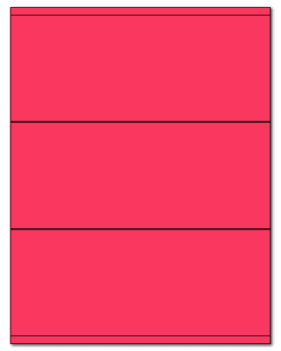 8.5" X 3.5" Fluorescent Pink Sheets