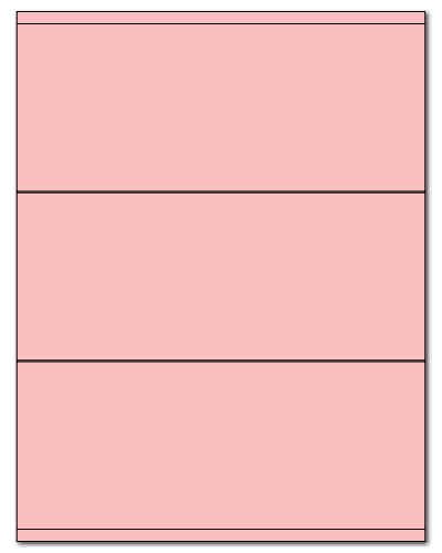 8.5" X 3.5" Pastel Pink Sheets