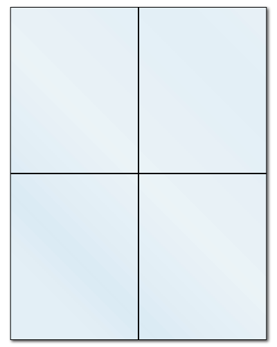 4.25" X 5.5" Frosty (Matte) Clear Sheets