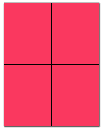 4.25" X 5.5" Fluorescent Pink Sheets