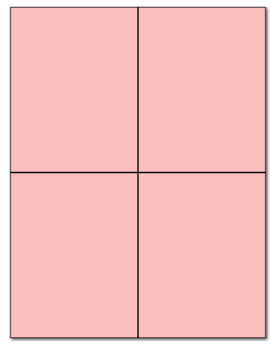 4.25" X 5.5" Pastel Pink Sheets