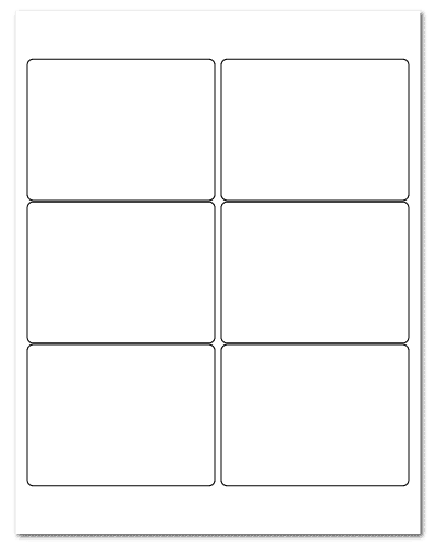 4" X 3" White Matte Sheets