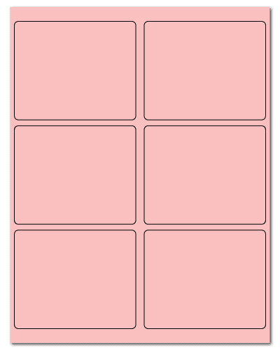 4" X 3.25" Pastel Pink Sheets