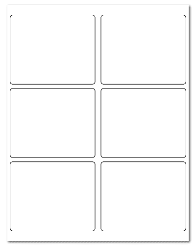 4" X 3.25" White Matte Sheets