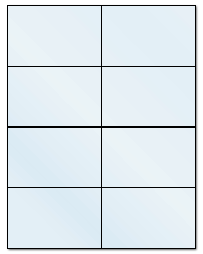4.25" X 2.75" Frosty (Matte) Clear Sheets