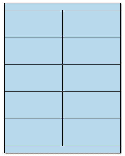 4.25" X 2" Pastel Blue Sheets
