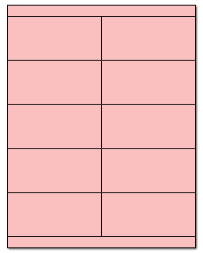 4.25" X 2" Pastel Pink Sheets